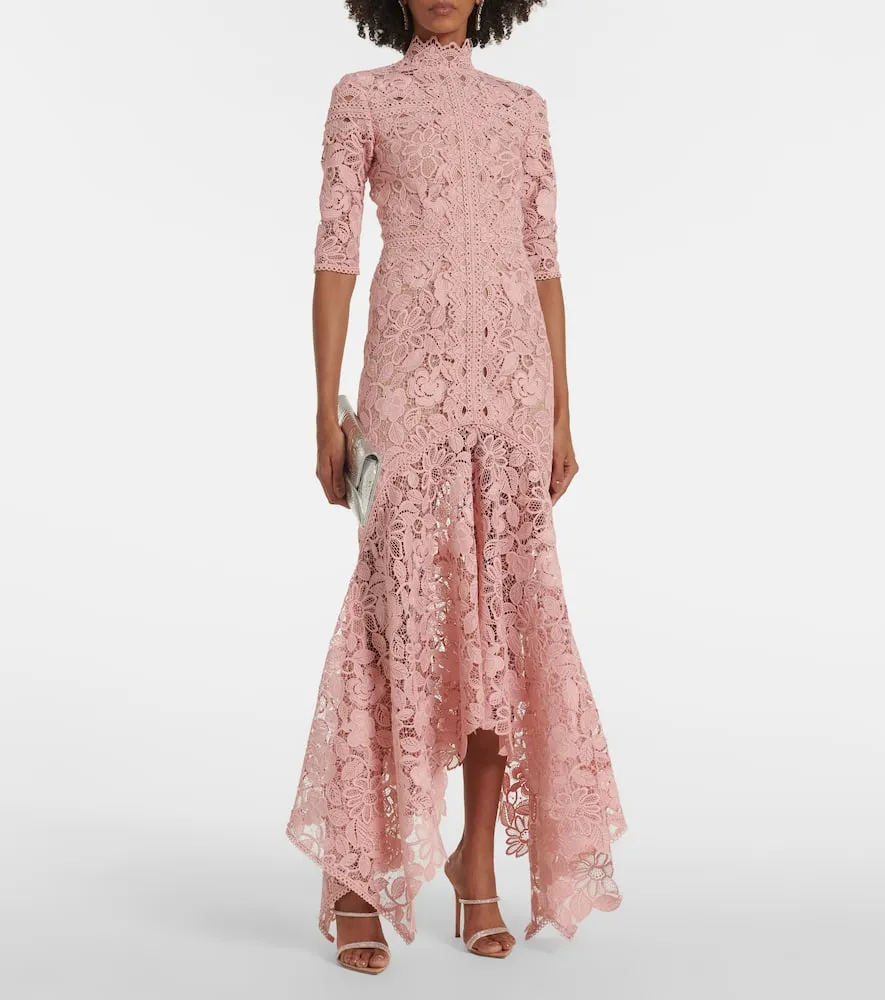 Costarellos Floral lace gown