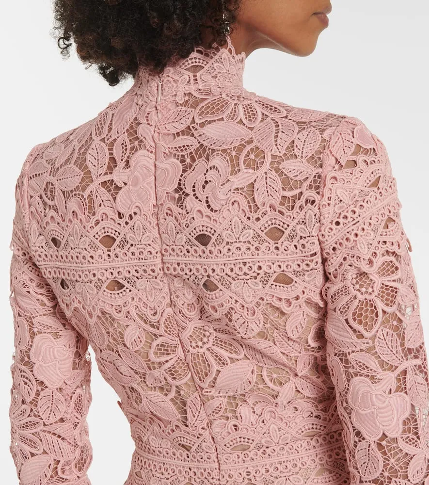 Costarellos Floral lace gown