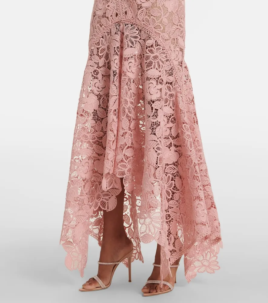 Costarellos Floral lace gown