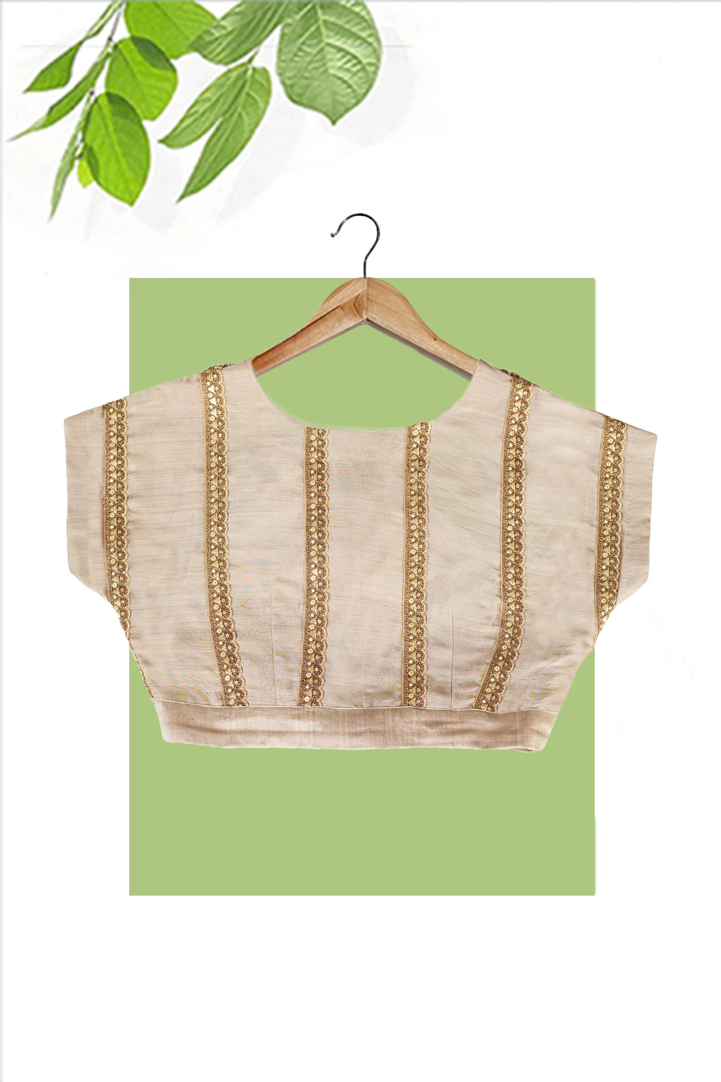 Cotton silk embroidered Magyar Blouse