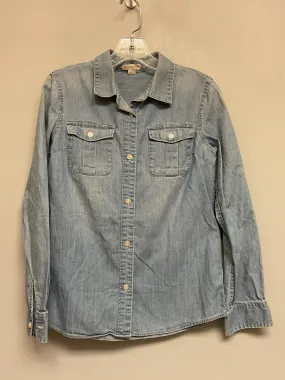 Crew Cuts Size 12 Chambray Cotton Big Girls Blouses & Button Downs