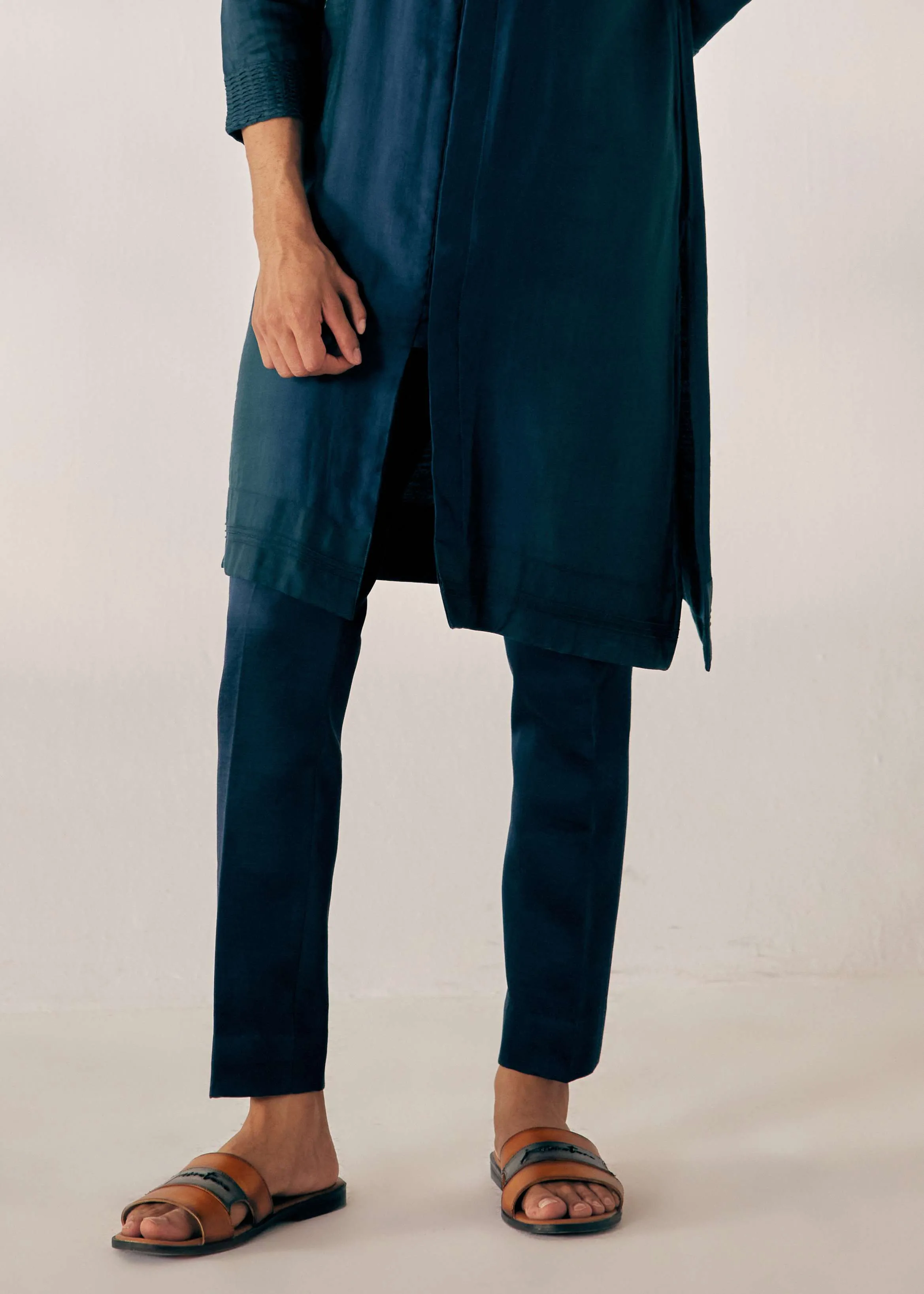 Peacock Blue Kurta set