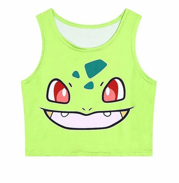 Sailor Moon Crystal Crop Tops Vest Tank Tops Shirt
