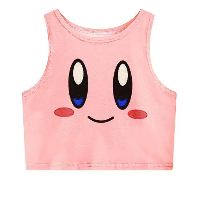 Sailor Moon Crystal Crop Tops Vest Tank Tops Shirt
