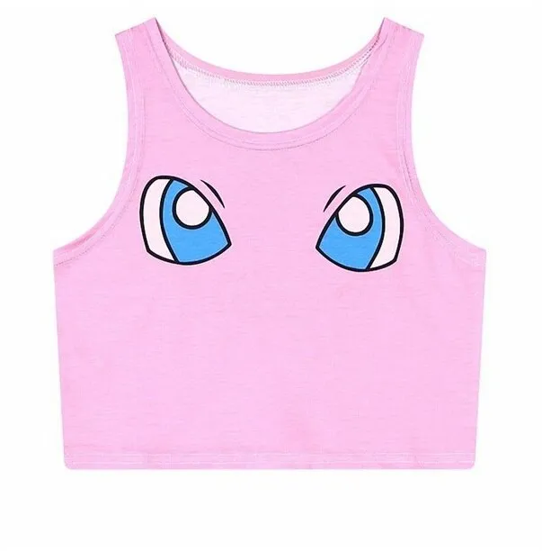Sailor Moon Crystal Crop Tops Vest Tank Tops Shirt