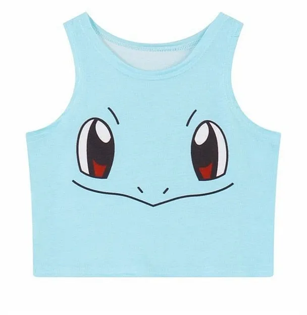 Sailor Moon Crystal Crop Tops Vest Tank Tops Shirt