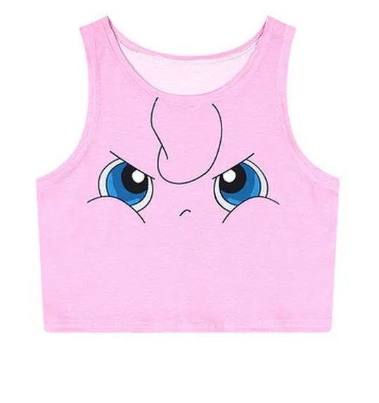 Sailor Moon Crystal Crop Tops Vest Tank Tops Shirt