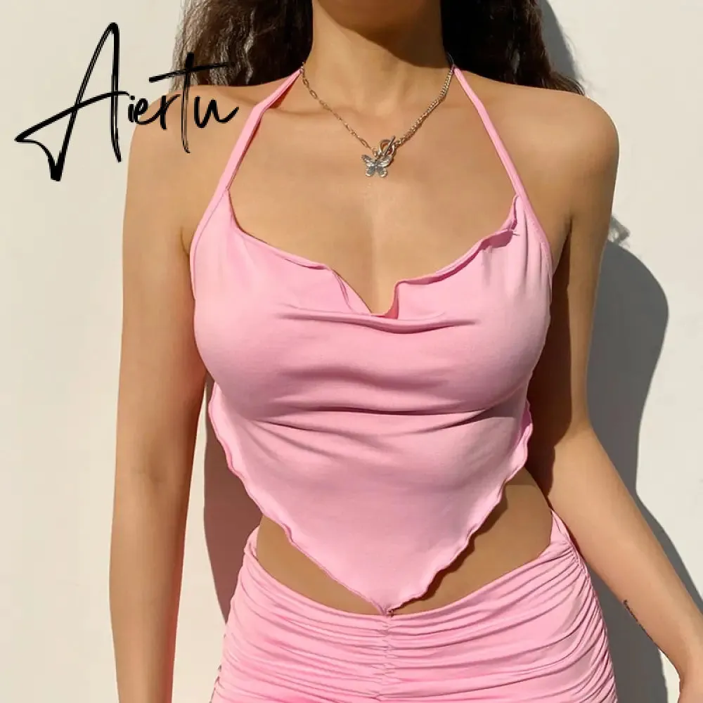 Sexy Hollow Tanks Top Two-piece Women Summer Fashion Crop Tops For Women Black White Sleeveless Casual Tank Tops Streetwear