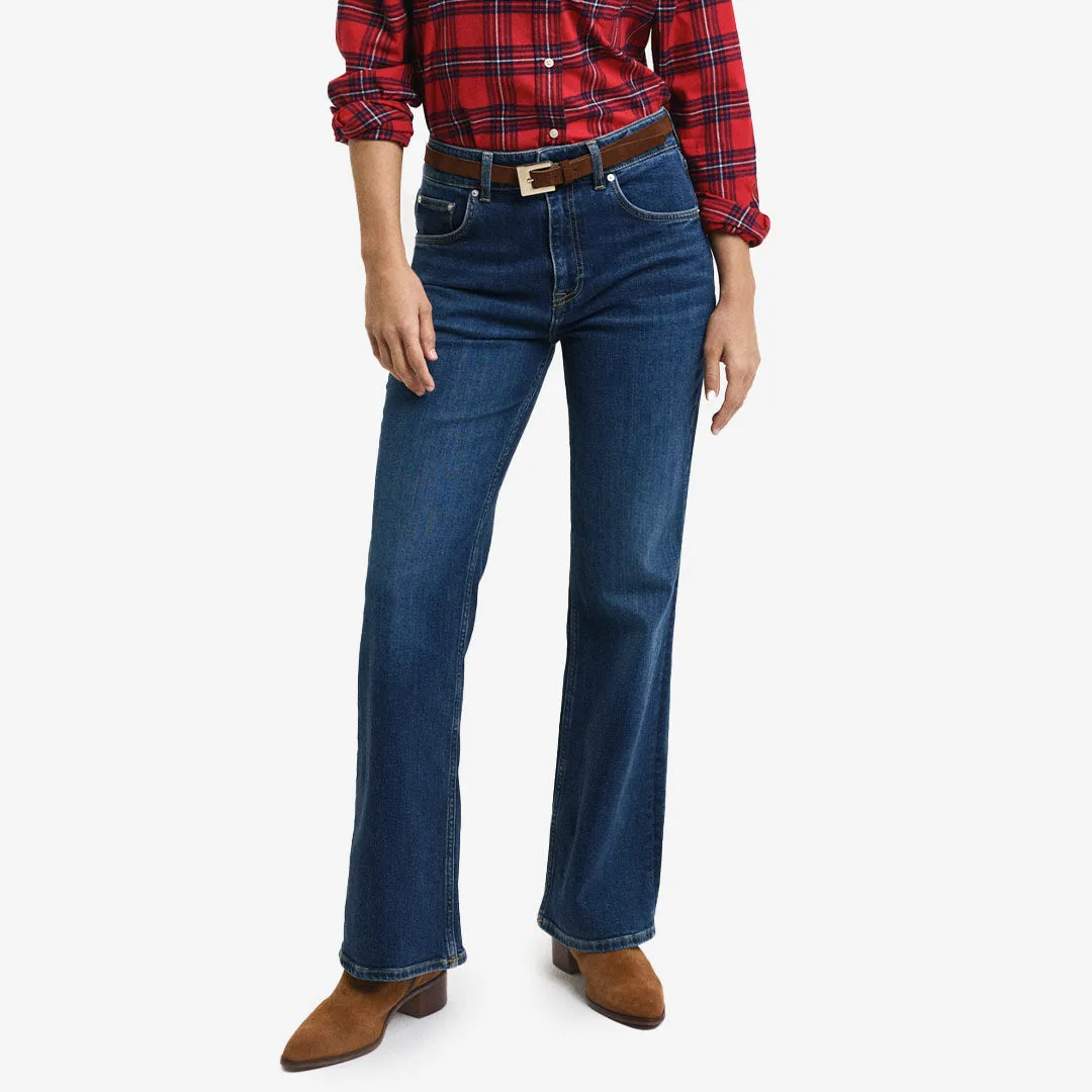 SLIM FLARE JEANS