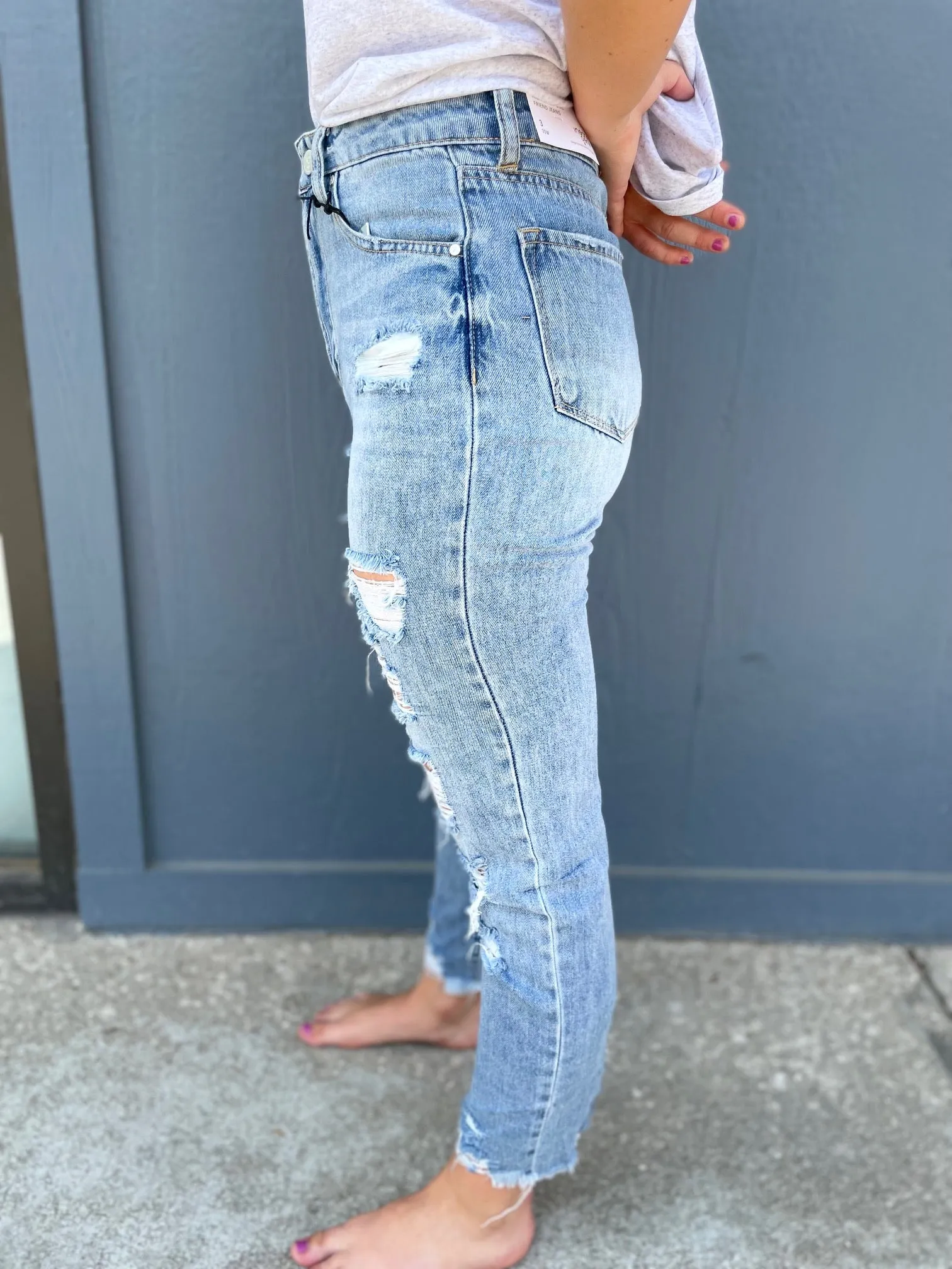 Violet High Waist Girlfriend Jean